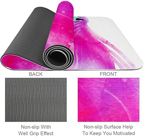 Siebzeh Unicorn akvarel Premium Thick Yoga Mat Eco Friendly Rubber Health & amp; fitnes non Slip Mat za sve vrste vježbe joge i pilatesa
