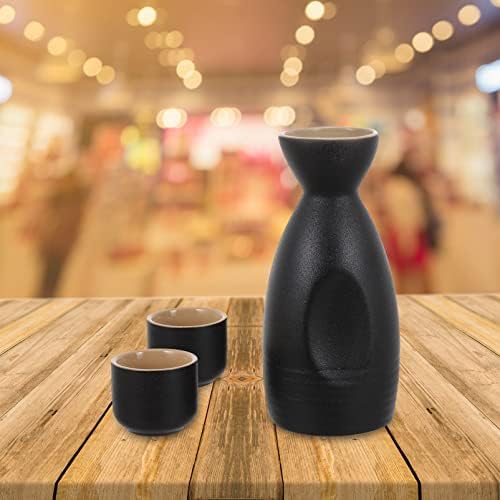 Solustre 1 Set keramika Set sa 6 čaša japanskog stila Stetop Hot Saki Pilit boce Tokkuri Boca likovnice lonac sa drvenim čepom za