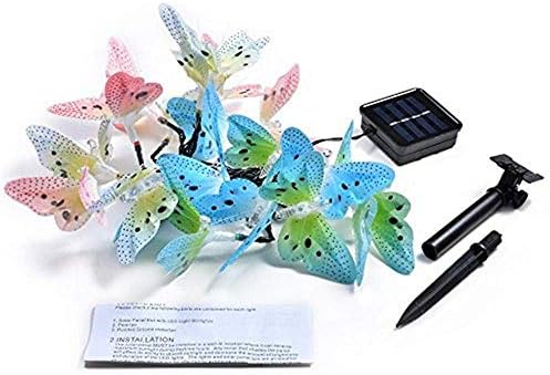 Berocia Butterfly solarna žičana svjetla Vanjska, 12 LED Waterpoof LED solarna leptir svjetla Vanjska unutrašnja za spavaću sobu