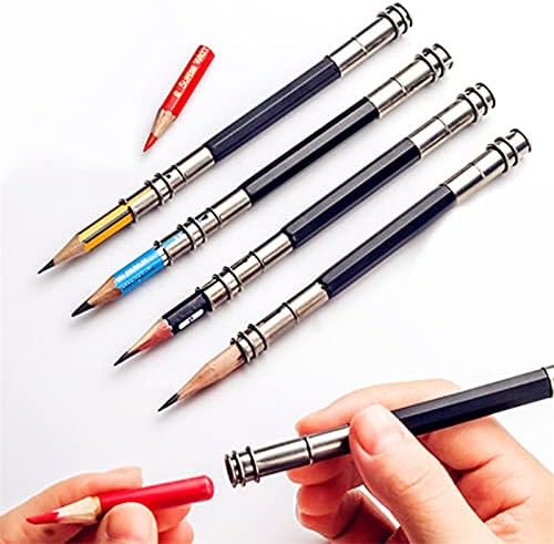 Metalna podesiva dvostruka glava olovka Extender Holder Sketch Schotch Office Slikarstvo Art Write alat za pisanje olovke za crtanje