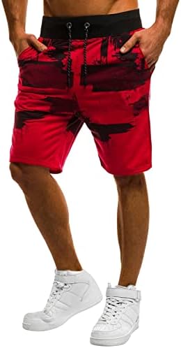 Miashui Slim Fit Shorts Muns muns Ljetne hlače Elastična traka kravata Die Noga labavi povremeni sportovi koji rade ravno pet čovjeka