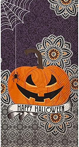 Idealan domaći domet IHR 3-slojni večera Papir za pakete sa 16 brojeva Halloween Riječi i 16 grofa Happy Halloween Buffer White Guest