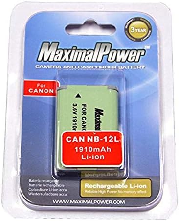 Maksimalna osoba za zamjenu za Canon NB-12L Canon Legria Mini X, PowerShot N100, PowerShot G1 X Mark II Digital Camera