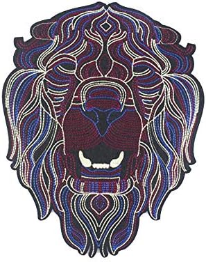 Oysterboy veliki 8,8 x 10,8 inčni vezeni zakrpa moćan snažan dominiran lav