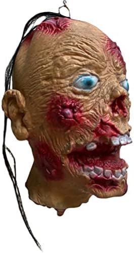Sewacc je odsječen glavom PROP HALLORYEN zastrašujuća realnu viseći prokleta krvava glava sa perikom za ukletsku kuću Halloween Party