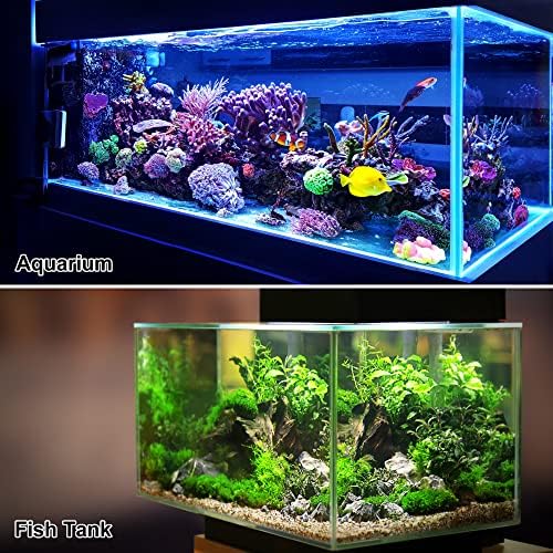 VOCOSTE 10 kom akvarijske plastične biljke, Umjetna vodena biljka za uređenje pejzažnih biljaka u akvarijumu, Pink