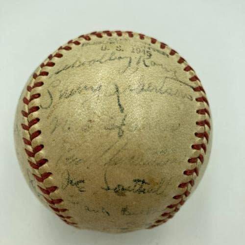 Ted Williams Stan Musial 1945 Svjetski rat 2 mornarica Sve zvijezde igara potpisana bejzbol JSA - autogramirani bejzbol