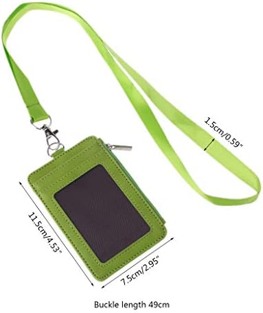 Rhfemd kožna lična značka držač sa patentnim zatvaračem, futrola za kreditnu karticu poslovna torba za organizatore