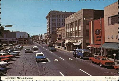 Pogledajte pogled na jug na Washington Marion, Indiana u originalnoj Vintage razglednici